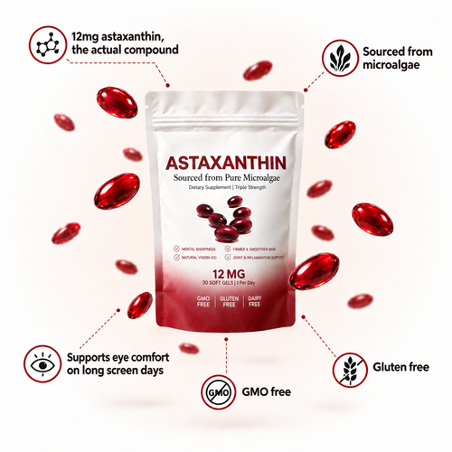 KLOD Astaxanthin 12mg Softgels
